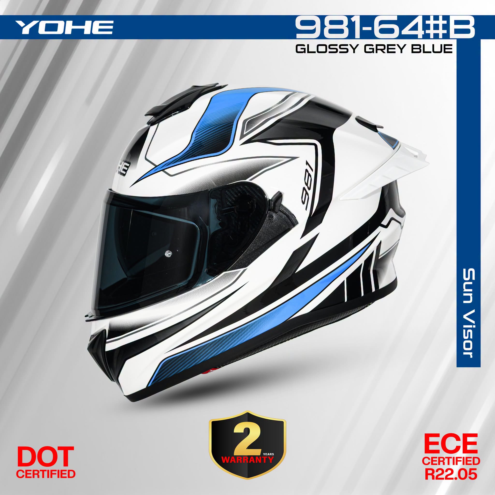 Game Changer Pro 981-64#B Glossy Grey Blue